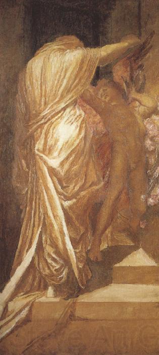 george frederic watts,o.m.,r.a. A Study for Love and Death (mk37) Spain oil painting art